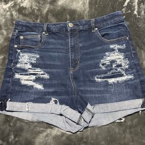 Distressed American eagle shorts